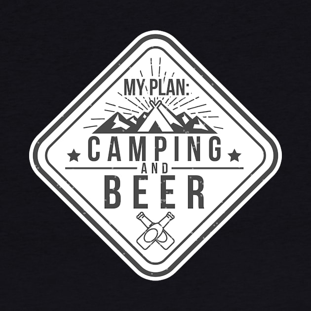 Camping and Beer Funny Gifts for Campers by TheOptimizedCreative